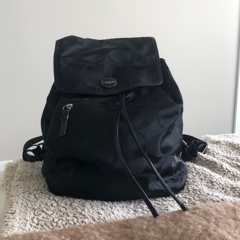 Coach Getaway Signature Nylon Backpack